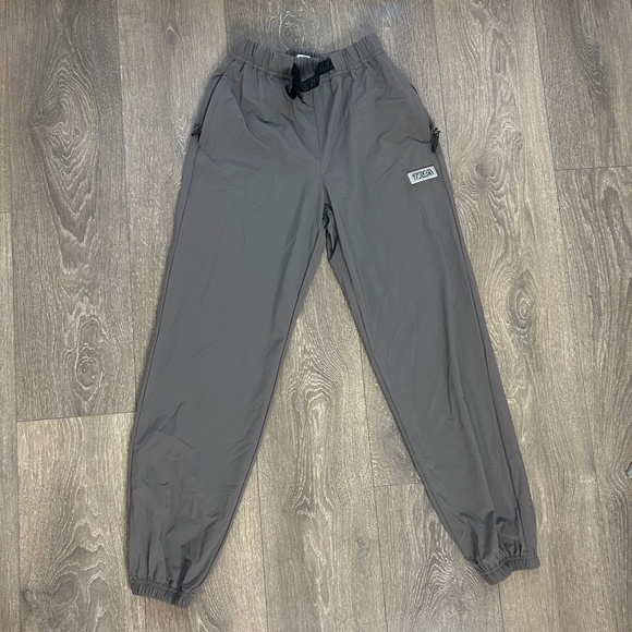 Aritzia Tna Echo Park Pant Track Joggers Buckled utility parachute Gray XXS - Picture 2 of 15